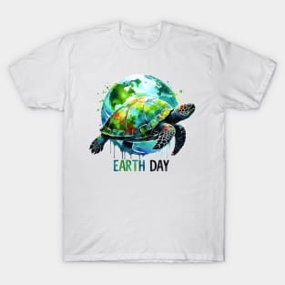 Sea Turtle Earth Day Save The Earth T-Shirt